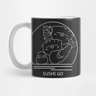 Sushi Go Minimalist Line Drawing - Board Game Inspired Graphic - Tabletop Gaming  - BGG Mug